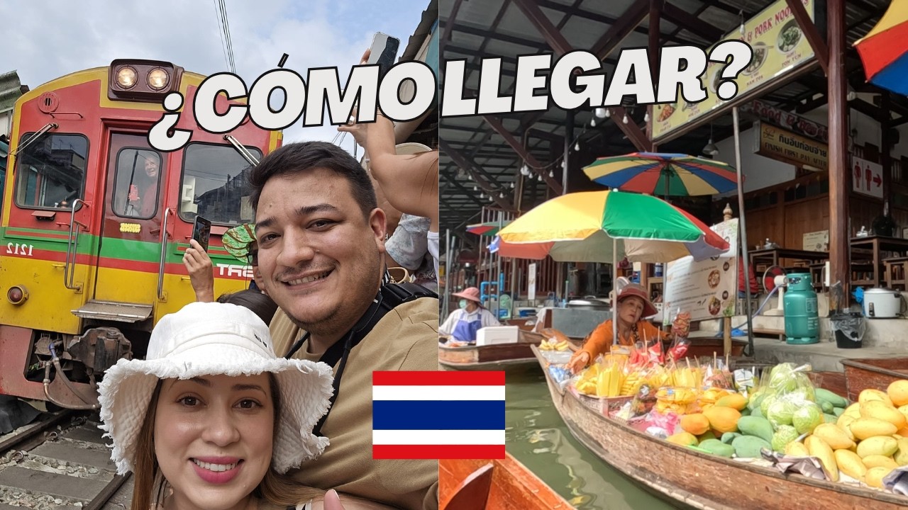¡NO te dejes ESTAFAR! Mercado del tren y flotante de Bangkok | Tailandia 🇹🇭 | Aranza Mendizabal