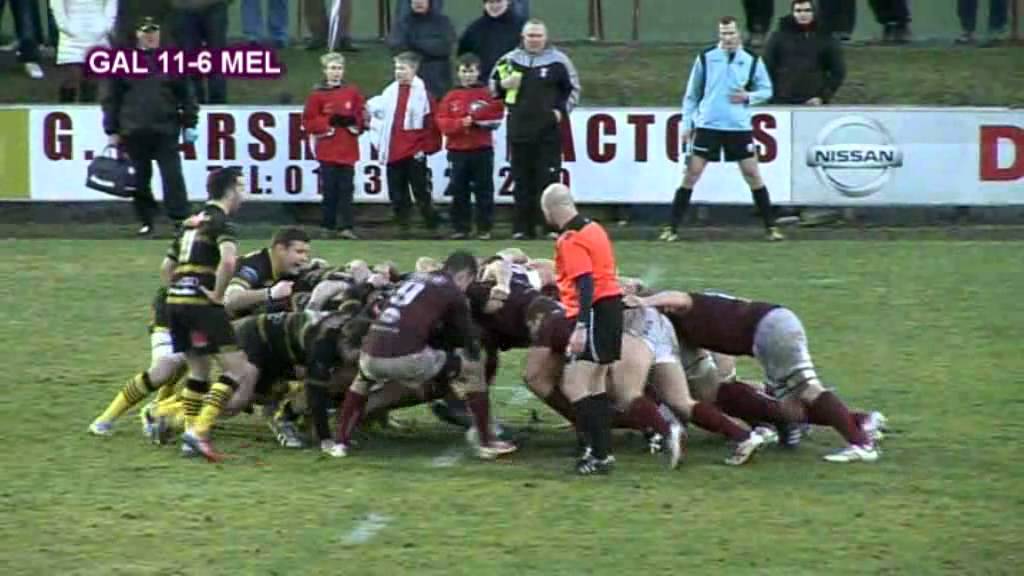 GALA v MELROSE - SCOTTISH RUGBY PREMIERSHIP HIGHLIGHTS - 25.1.14