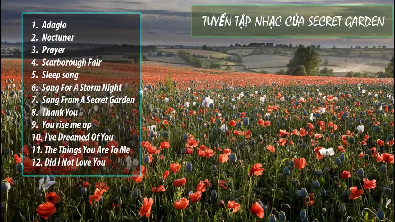 Hành trình cuộc sống ||Tuyển tập những bài hát hay nhất của Secret Garden || Best of Secret Garden