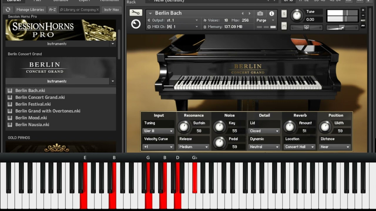 🔥 Berlin Concert Grand ❗❗ | Librería para KONTAKT| EL MEJOR PIANO ACÚSTICO|