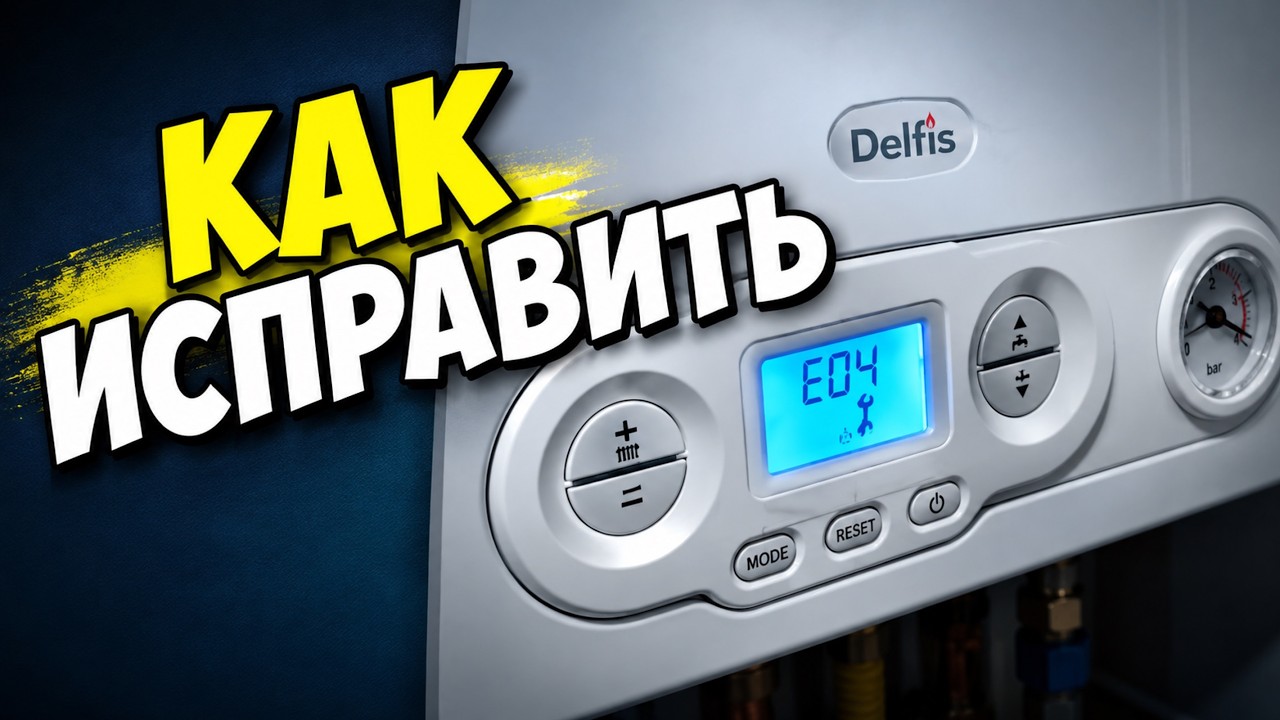 ОШИБКА E04 В ГАЗОВОМ КОТЛЕ DELFIS. КАК ИСПРАВИТЬ