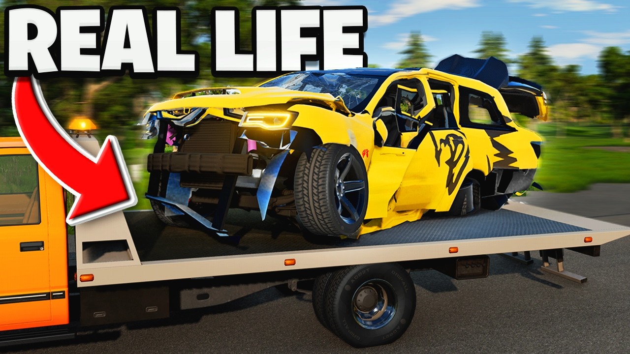Играю в BeamNG, как будто это реальная жизнь... Хаха