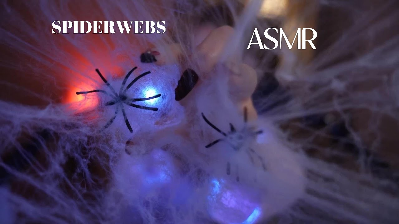 ASMR| Spiderwebs 🕸️🕷️ (mouth sounds, echo, light)