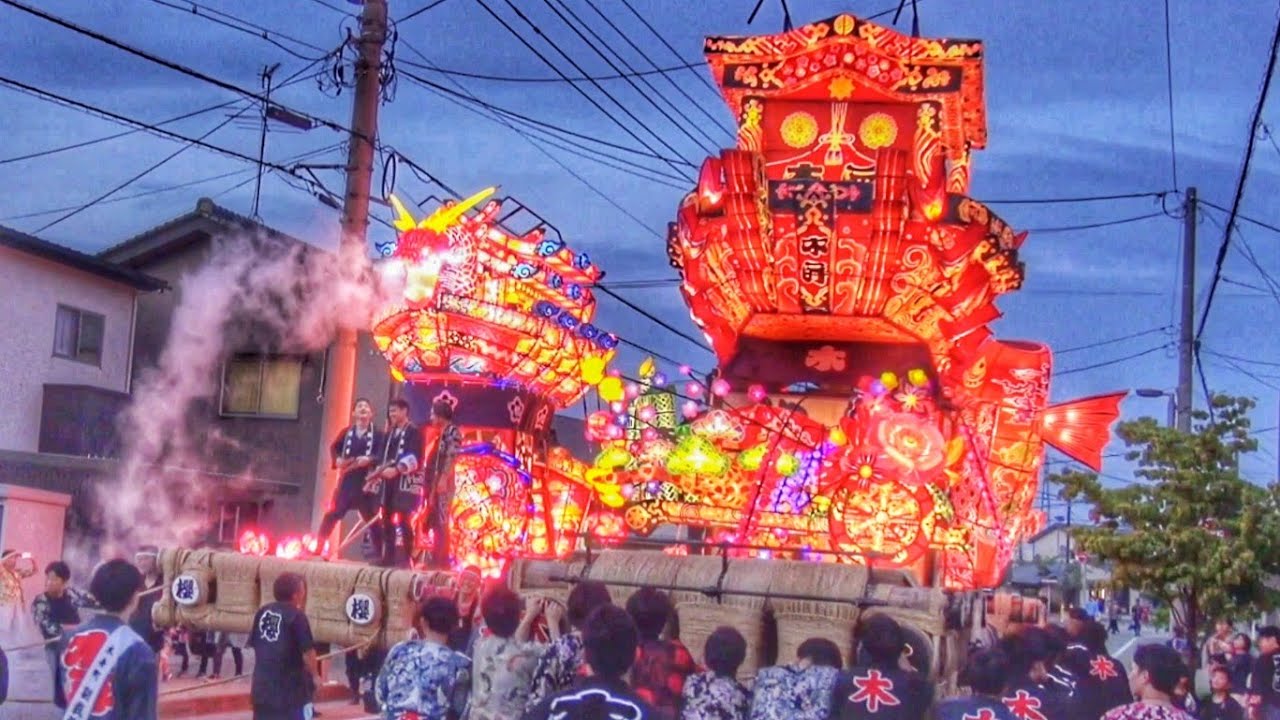 砺波夜高祭り 2025 【初日夕方 夜高行燈 練り回し】2025.6.13 富山県 砺波市 となみ夜高祭り