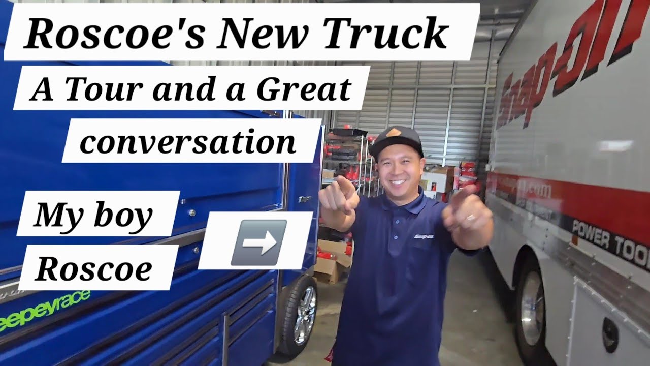 Snap-on tool truck tour of Roscoe's brand new Freightliner plus a great conversation/interview 