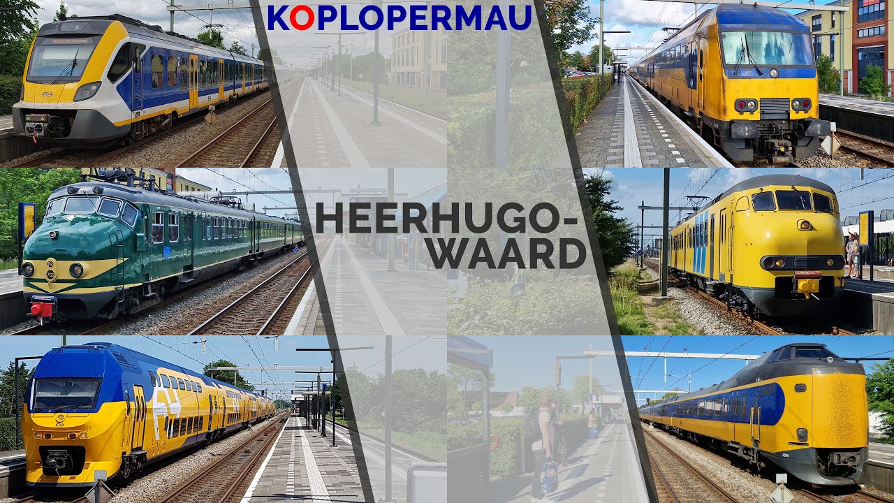 Treinen op station Heerhugowaard