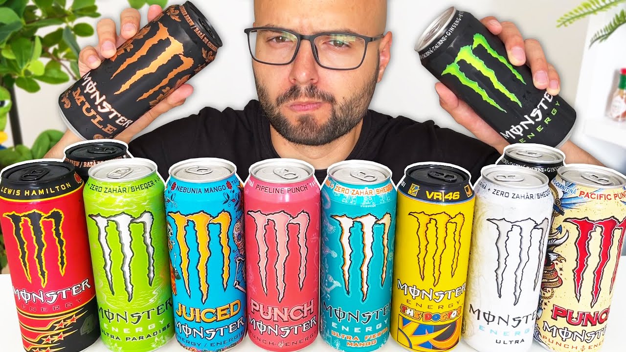 Ce se intampla daca bei TOATE AROMELE de ENERGIZANT MONSTER? 🤔