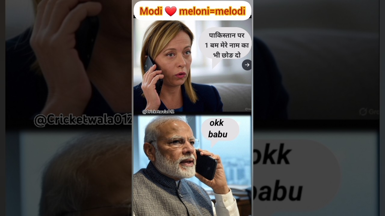 modi🔥 and meloni🔥 love story ❤️ #modi #meloni #melody #love  #lovestatus #funny #shorts #warzone