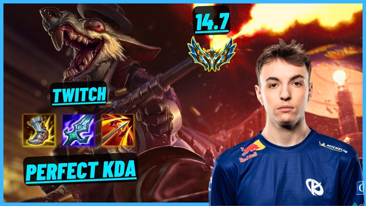 KCB CALISTE: TWITCH VS APHELIOS (ADC) PERFECT KDA, LÉGENDAIRE - EUW CHALLENGER - PATCH 14.7