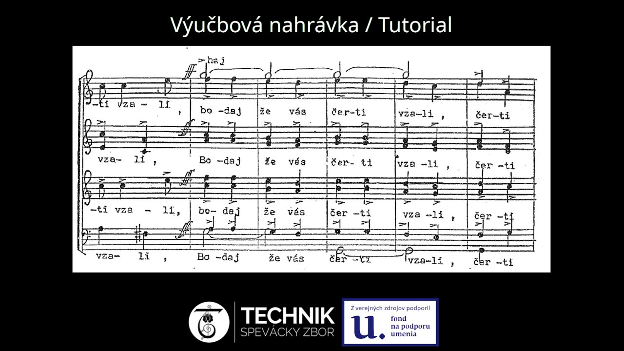 Alto 1 tutorial: Bodaj by vás čerti vzali - Eugeň Suchoň (Slovak music)