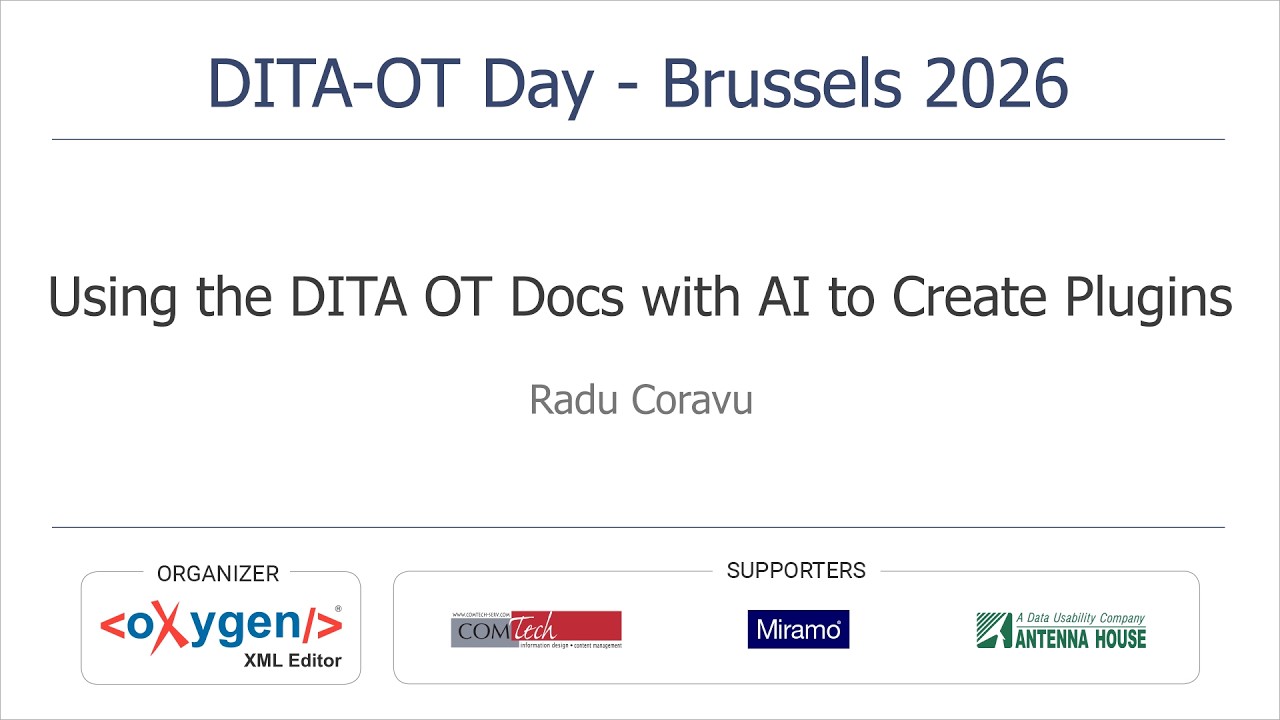 Использование документации DITA OT с искусственным интеллектом для создания плагинов.