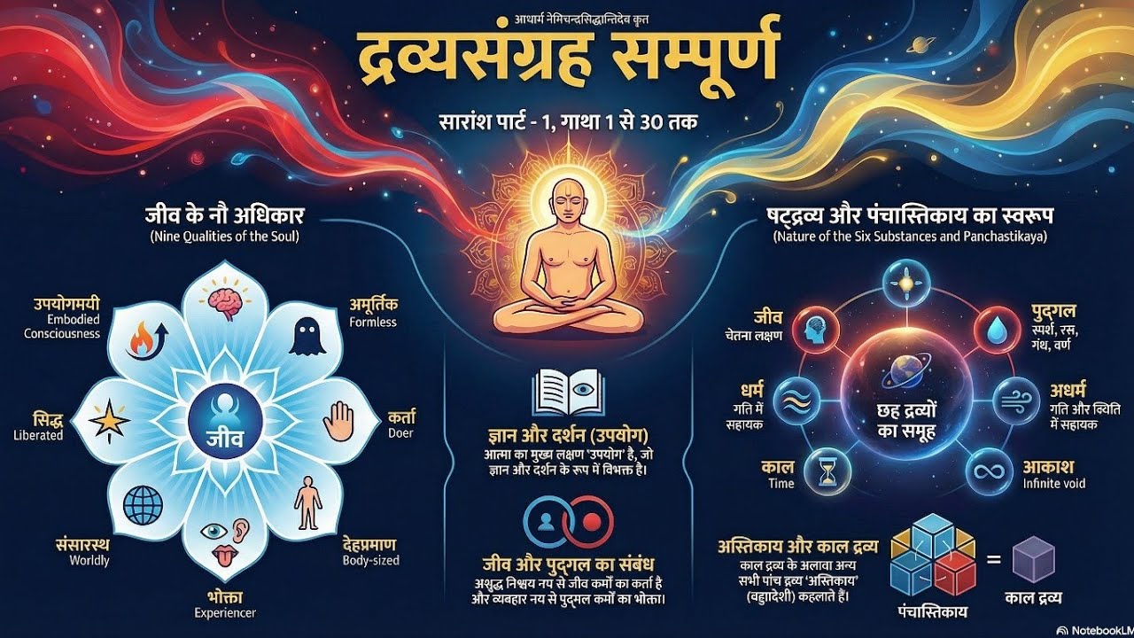 द्रव्यसंग्रह रिवीजन कक्षा । गाथा - 1- 30 तक महत्वपूर्ण 