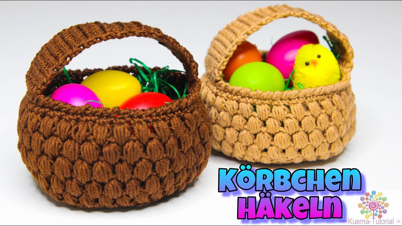 Einfaches Osterkörbchen Häkeln | Ostern | Korb | Utensilio