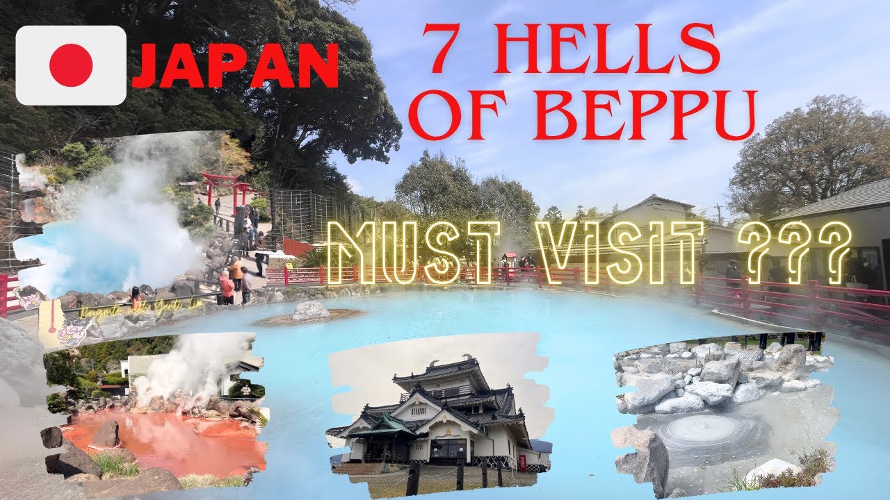 Beppu Famous 7 Hells & Kifune Castle. MUST VISIT??? Kyushu, Japan Solo Travel Vlog.