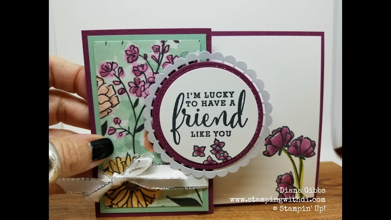 Stampin' Up! Share What You Love Z Fold Card with Diana Gibbs