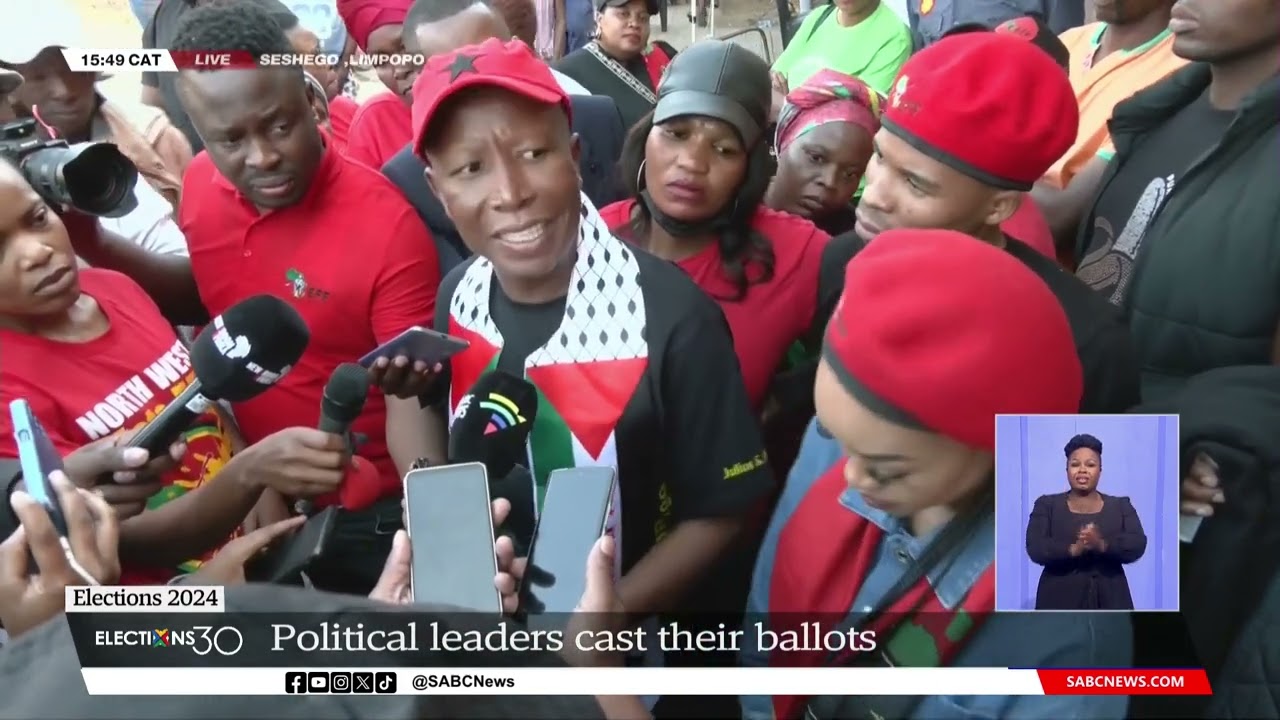 2024 Elections | EFF leader Julius Malema casts his vote