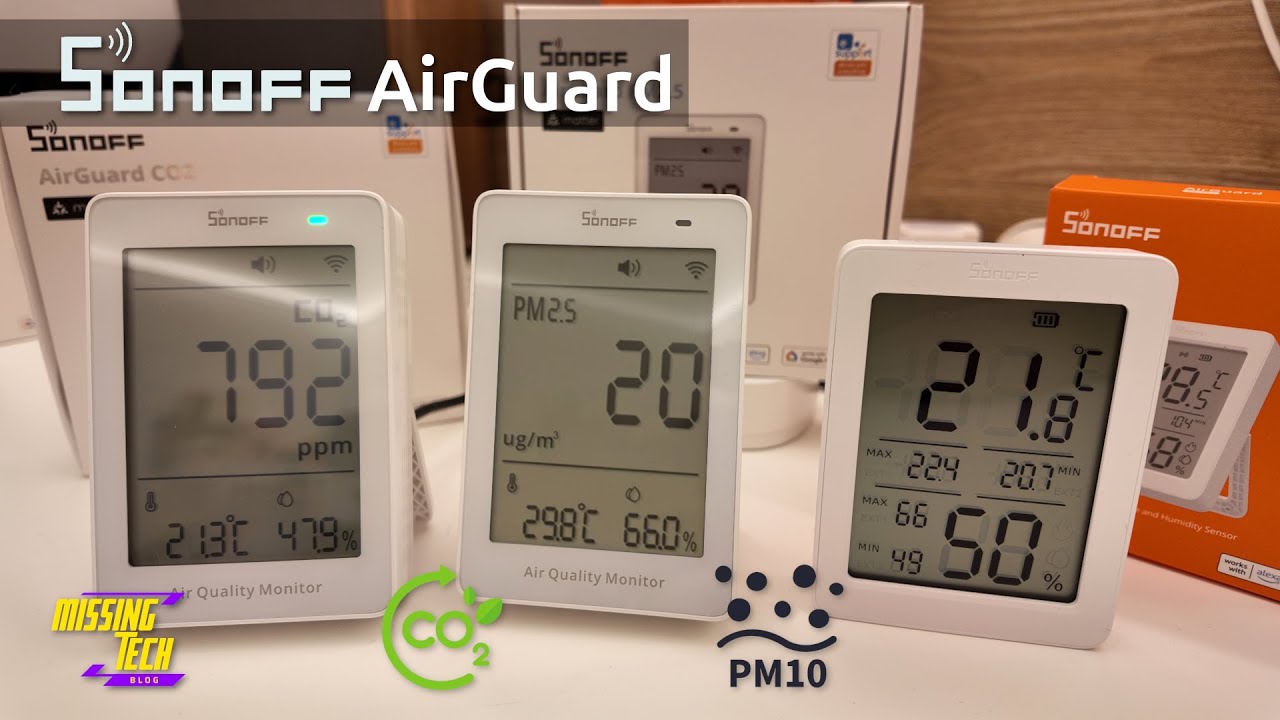 Sonoff AirGuard - CO2, PM2.5 e PM10 sotto controllo nelle nostre case Smart!