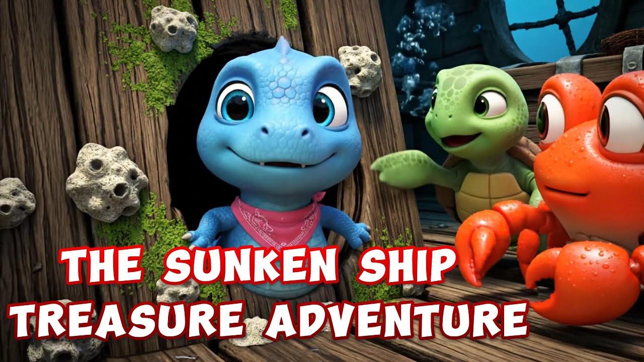 Tiny, Dino & Crab: The SUNKEN SHIP TREASURE Adventure – Learn the Power of Teamwork!