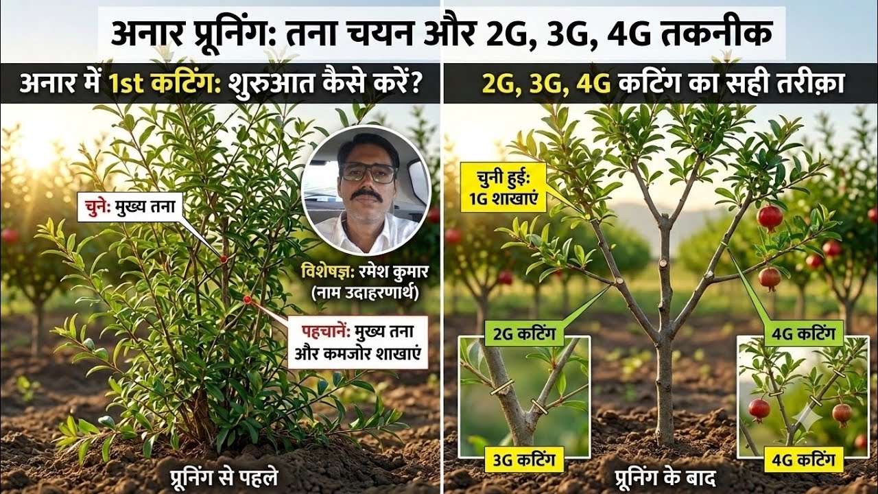 पहली कटिंग ही सबसे महत्वपूर्ण और तने का चयन। 2G 3G कटिंग की फुल ट्रेनिंग विडियो।