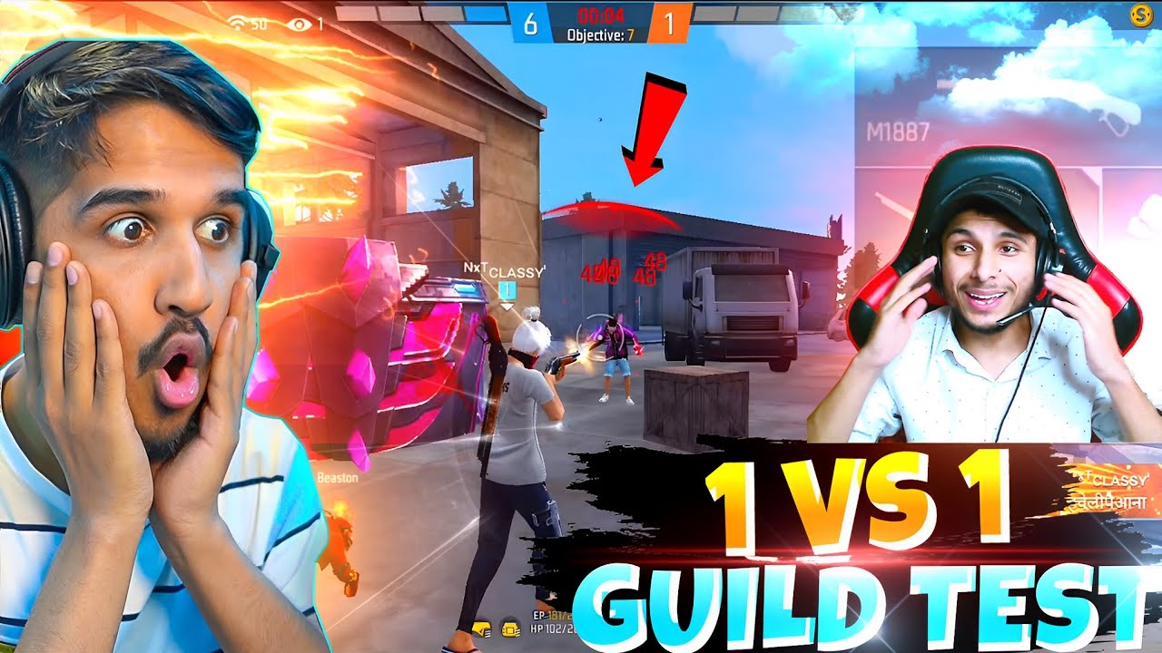 How To Join My Guild || 1 VS 2 GUILD TEST😲💪 IN FREE FIRE 🔥 || NXT CLASSY @RockGamer831 #rockgamerz