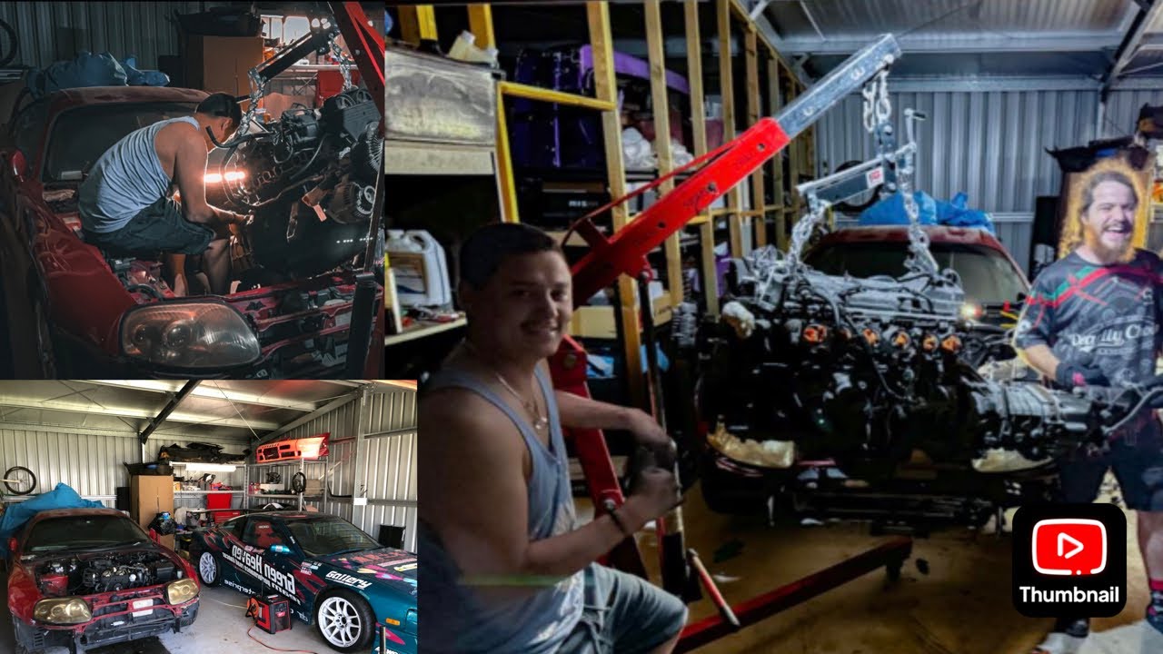 Removing a gearbox from a Toyota Supra, manual conversion on a Toyota Soarer