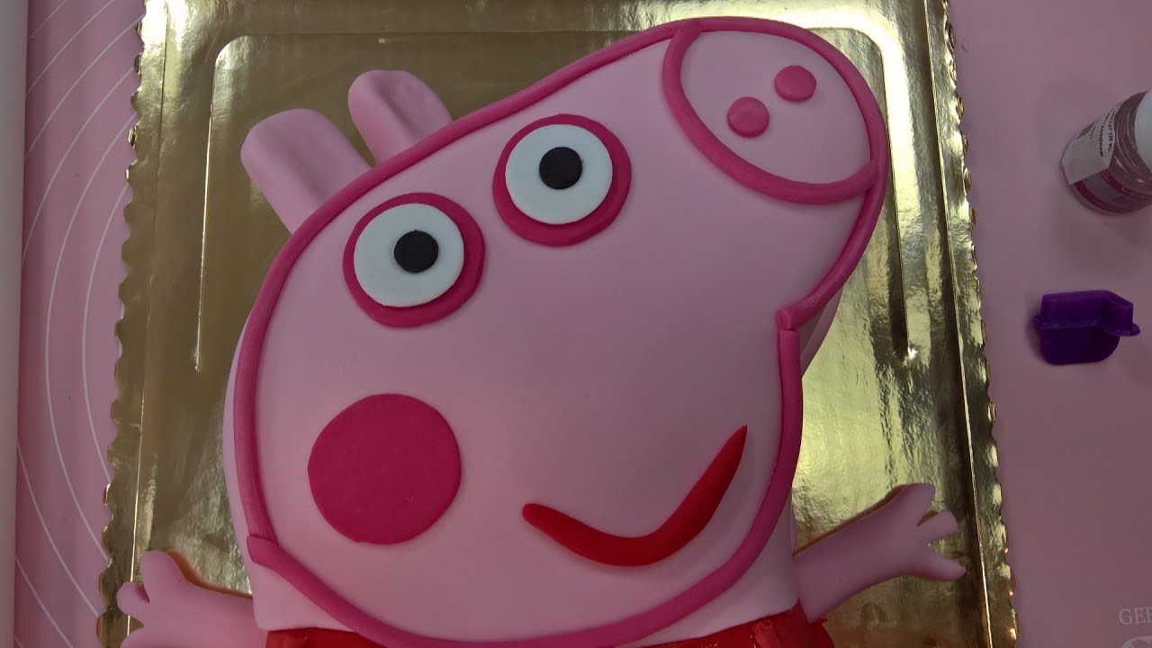 Tort świnka peppa, peppa pig cake tutorial