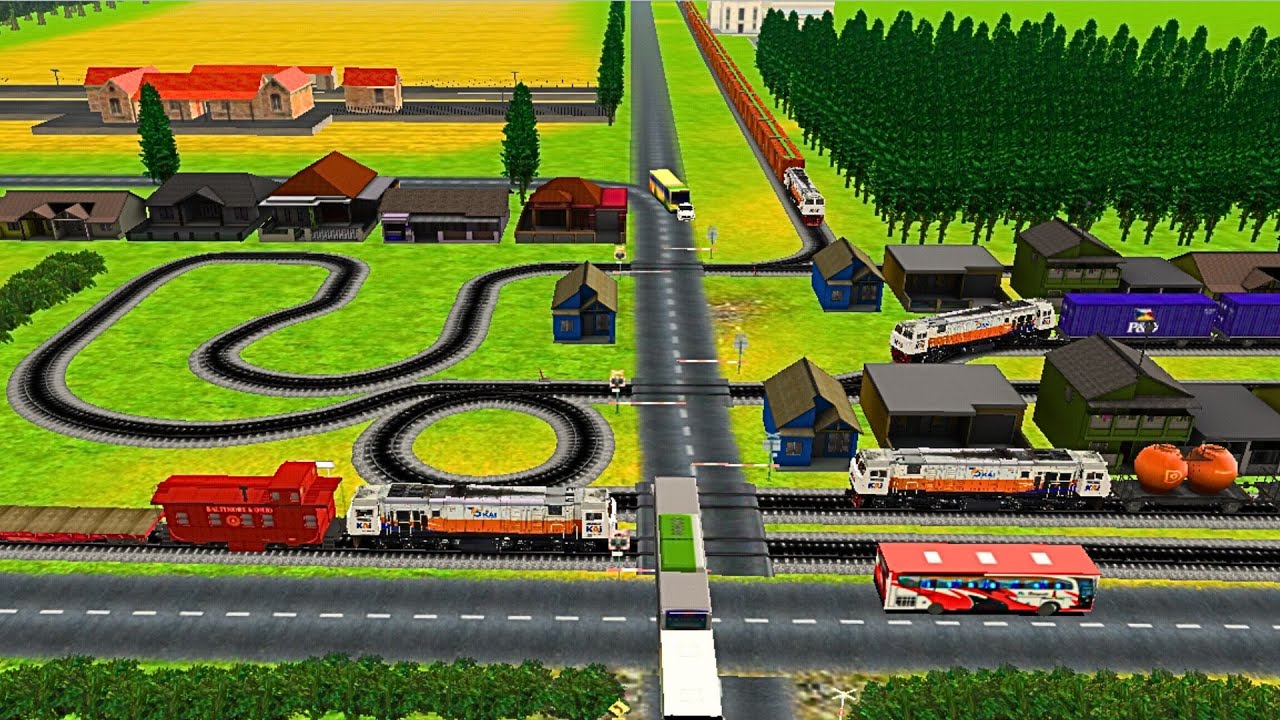Perlintasan Kereta Api ‼️#265 KERETA API PANJANG BERGANTIAN