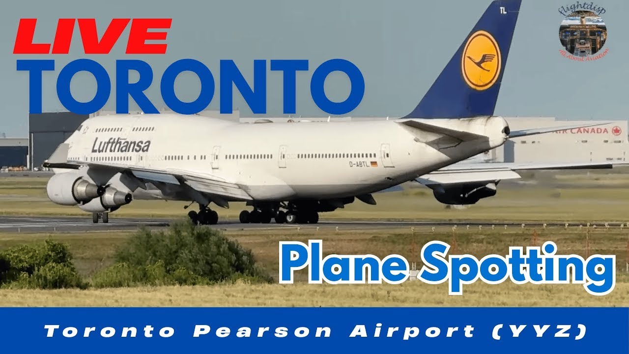 LIVE  Toronto Pearson Airport (YYZ) ✈️ | Real-Time Takeoffs & Landings | HD Aug.03.2025