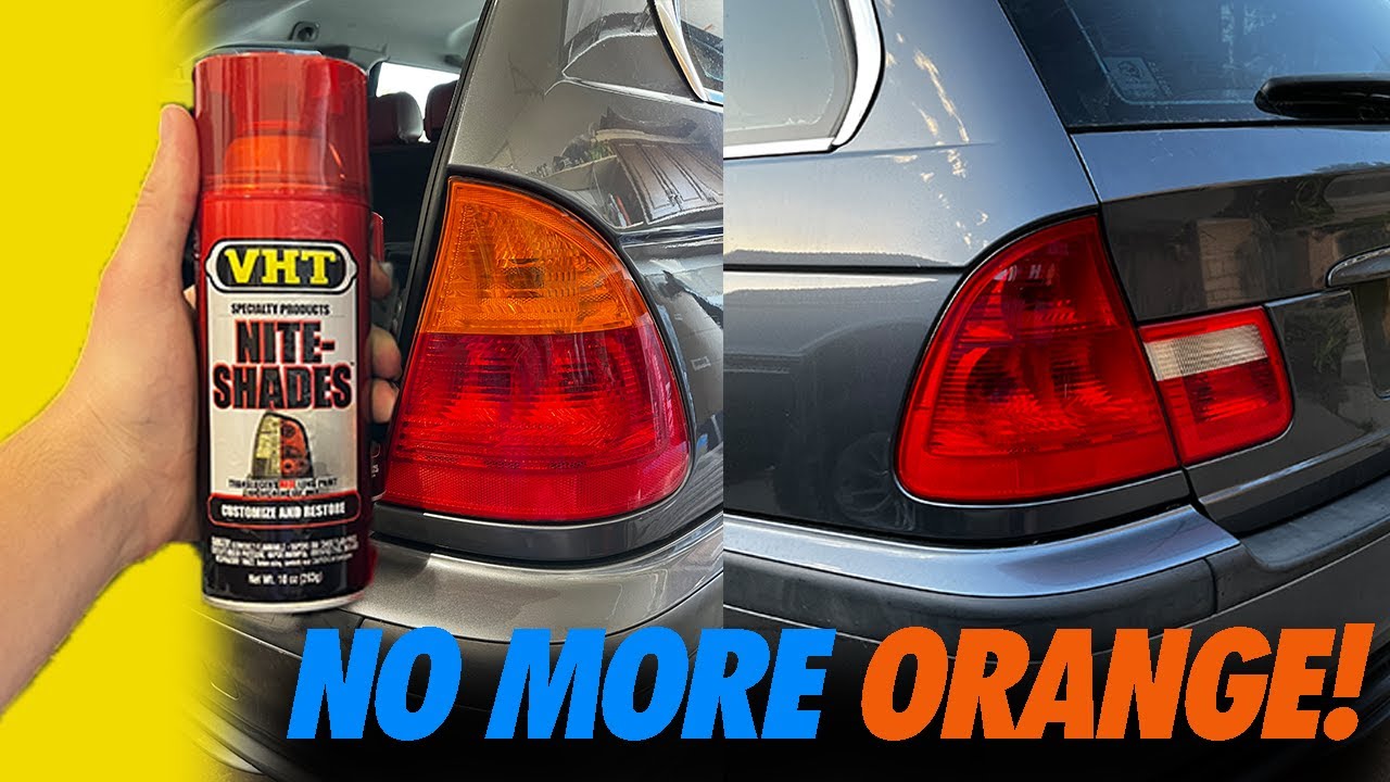 Tinting E46 Touring Taillights RED w/ VHT NITESHADES PAINT!