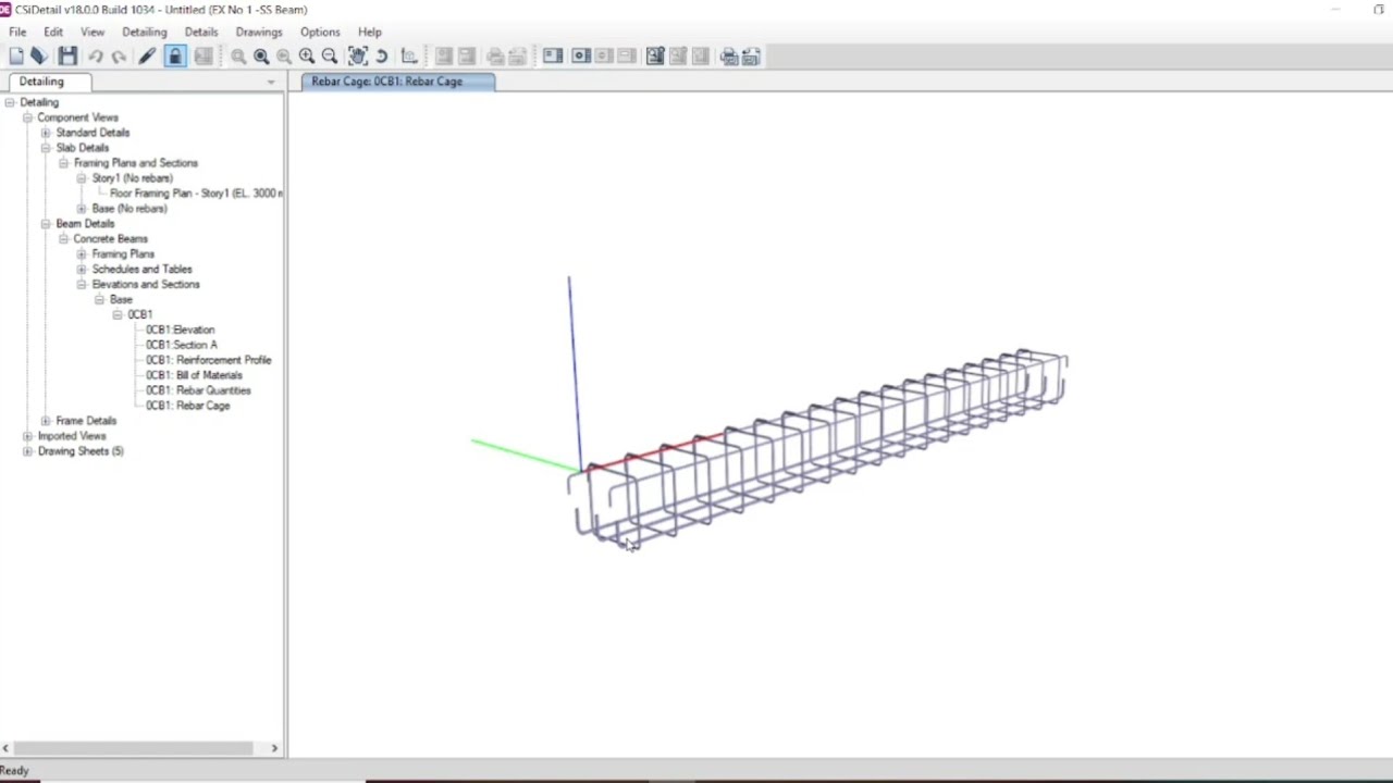 Design,Detailing&quantity schedule of Simply supported RC beam| Etabs & CSI detail|Dr.K.Aravinthan