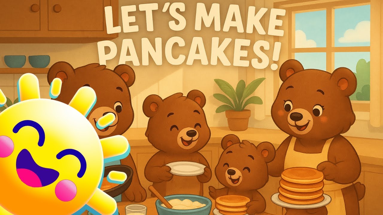 Let&rsquo;s Make Pancakes || Happy Songs || Fun Step-by-Step Cooking Song for Kids