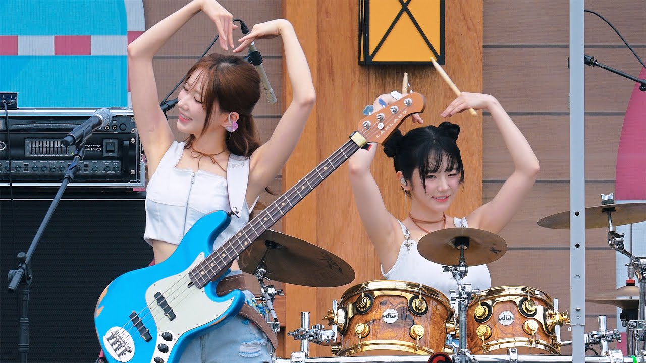 QWER 쵸단 & 마젠타 직캠 / 250719 캐리비안베이 워터 뮤직 풀파티 / #QWER #CHODAN #Magenta #Fancam