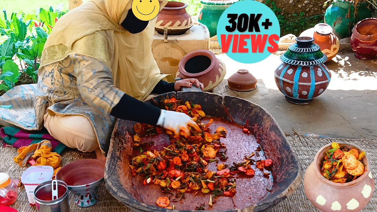 Kashmiri Anchaar Recipe | Kashmiri Pickles Making Traditional Style |Mashoor Kashmiri Anchaar n Dal