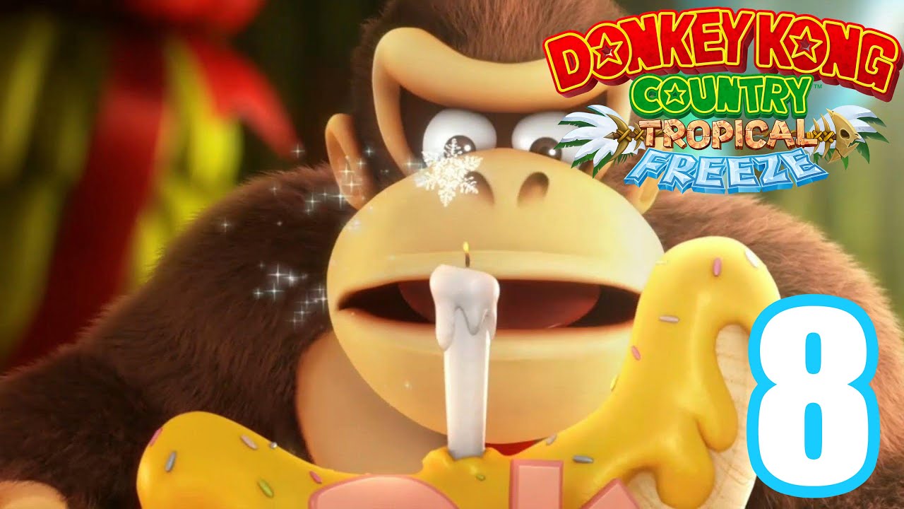 Donkey Kong Country: Tropical Freeze Gameplay Part 8 - Autumn Heights - World 2-1 Windmill Hills