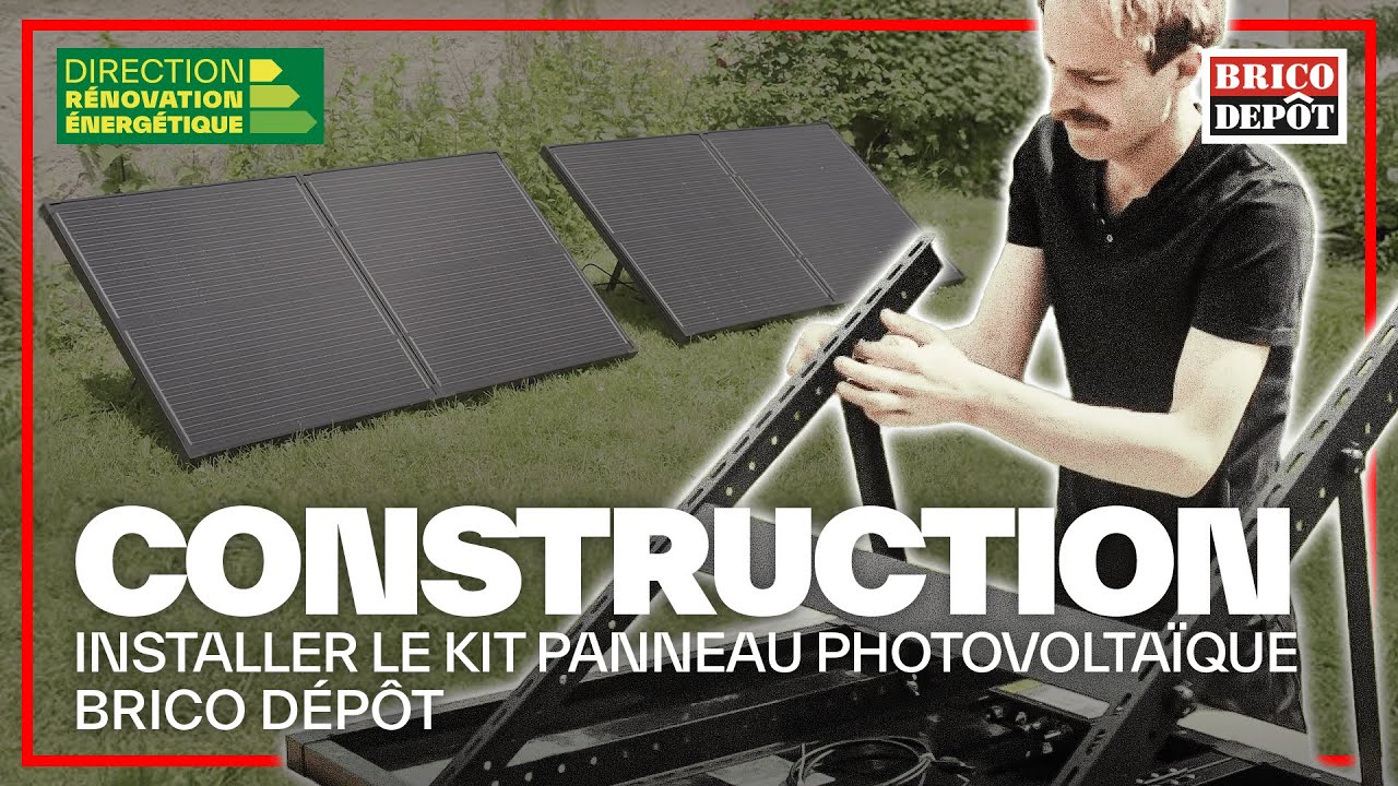 Comment installer le kit panneau photovoltaïque Brico Dépôt  ?