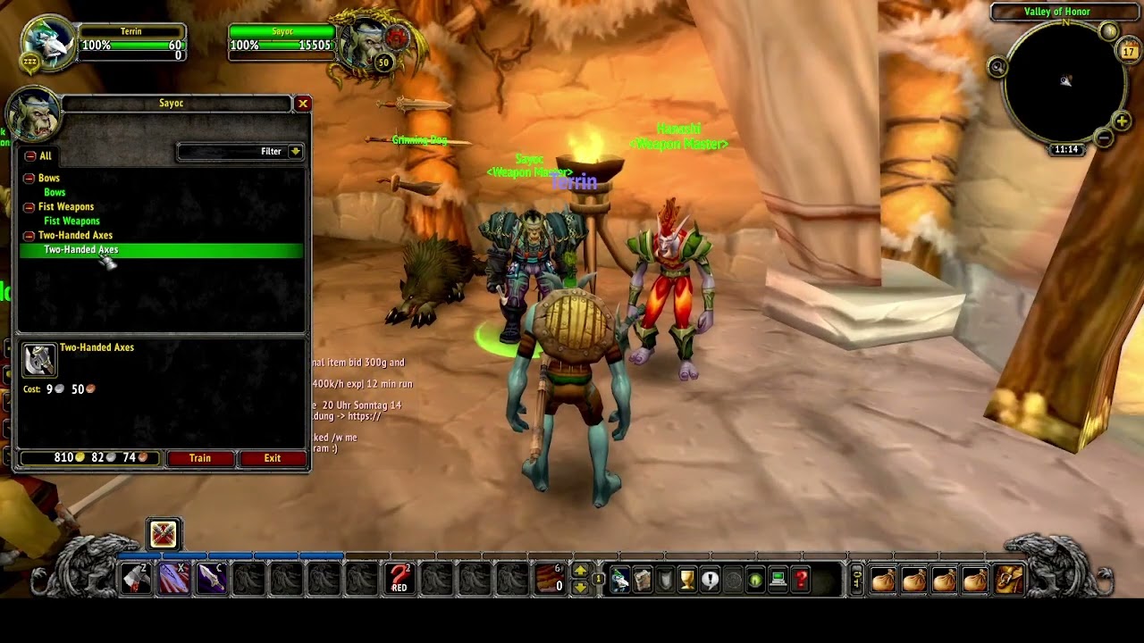 Warcraft Weapon Trainer Orgrimmar