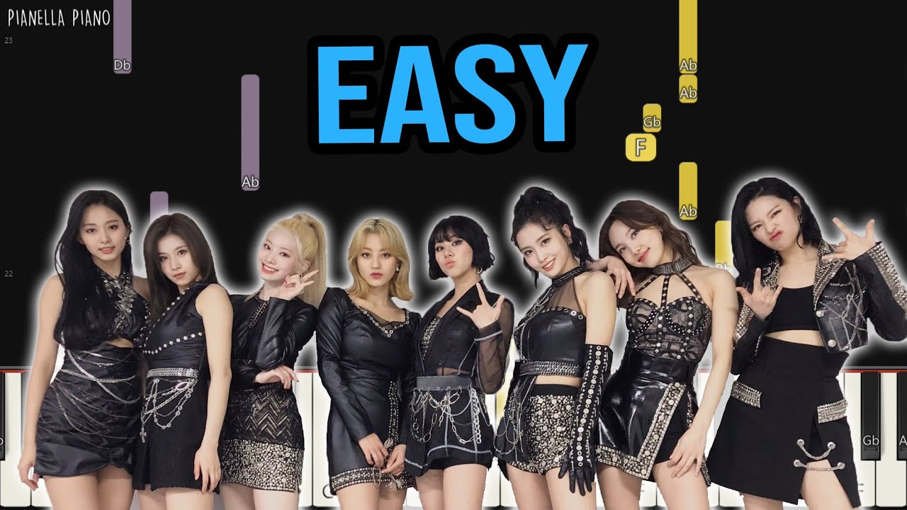 TWICE - Dance The Night Away | EASY Piano Tutorial by Pianella Piano