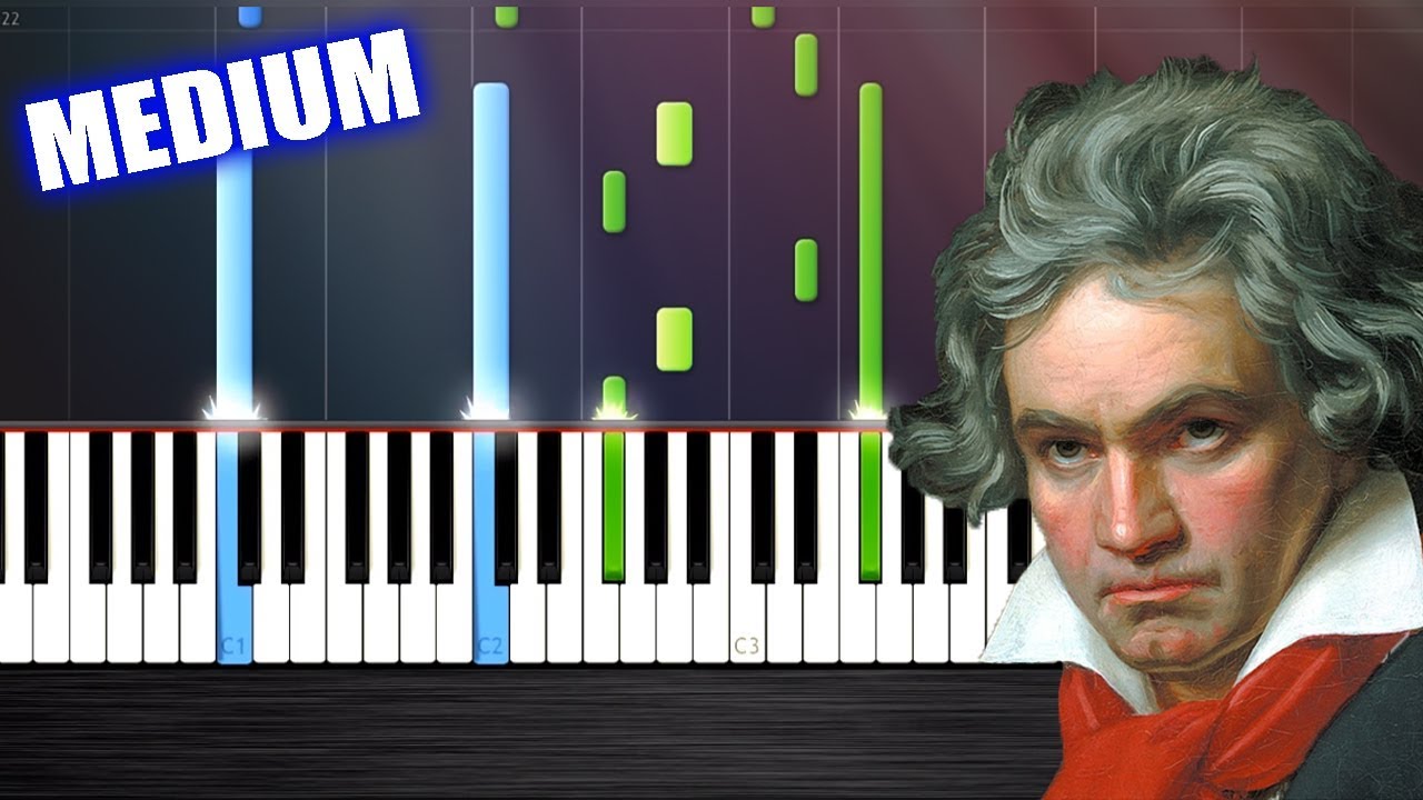 Beethoven - Moonlight Sonata - Piano Tutorial by PlutaX - Synthesia