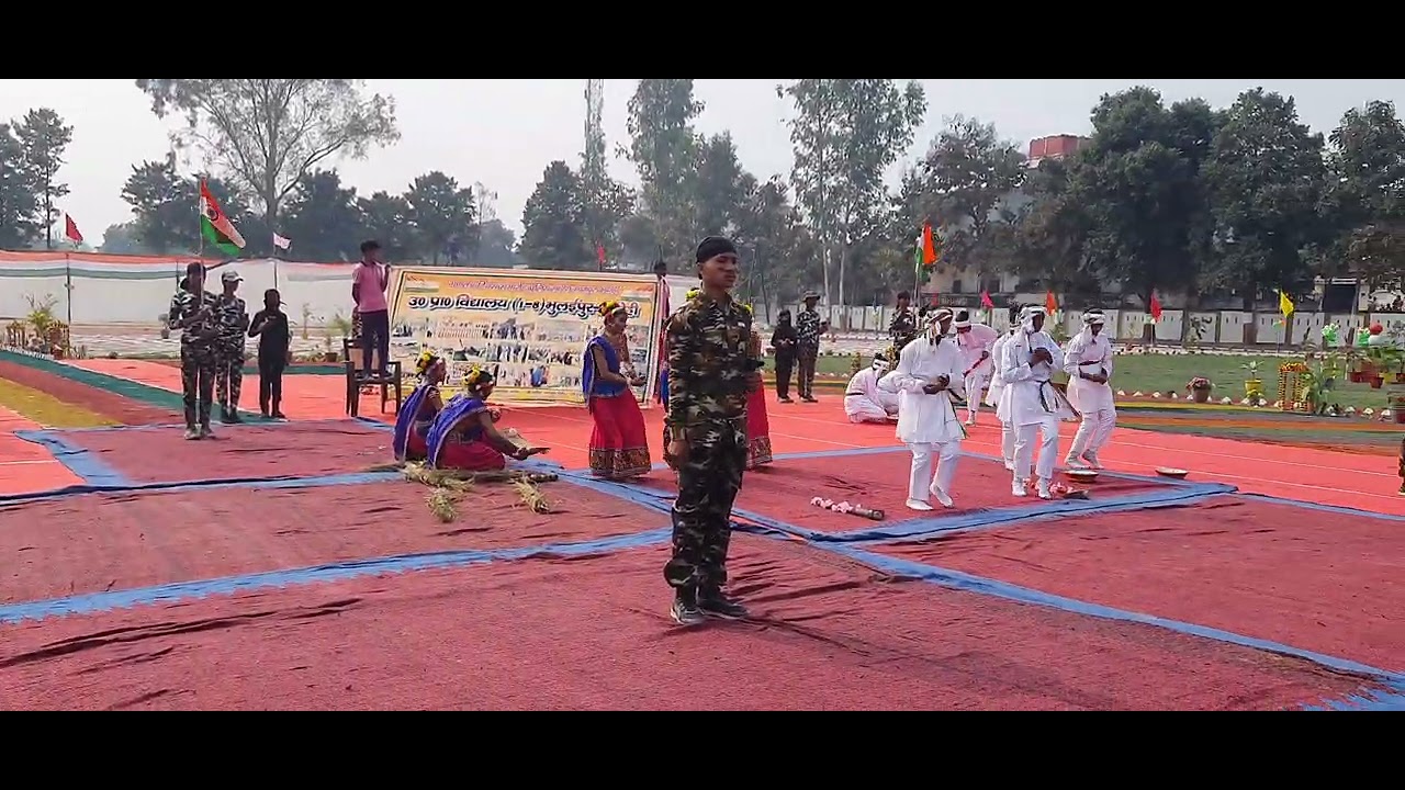 Cultural program on Republic day in police line Gyanpur Bhadohi