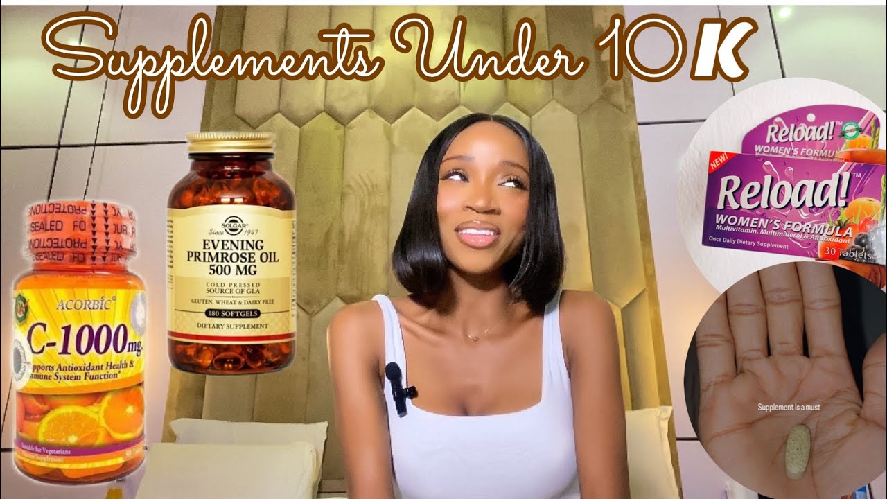 Supplements for Clear , Youthful Skin |Vitamin C , Primrose oil , Collagen  #eniolaadebola
