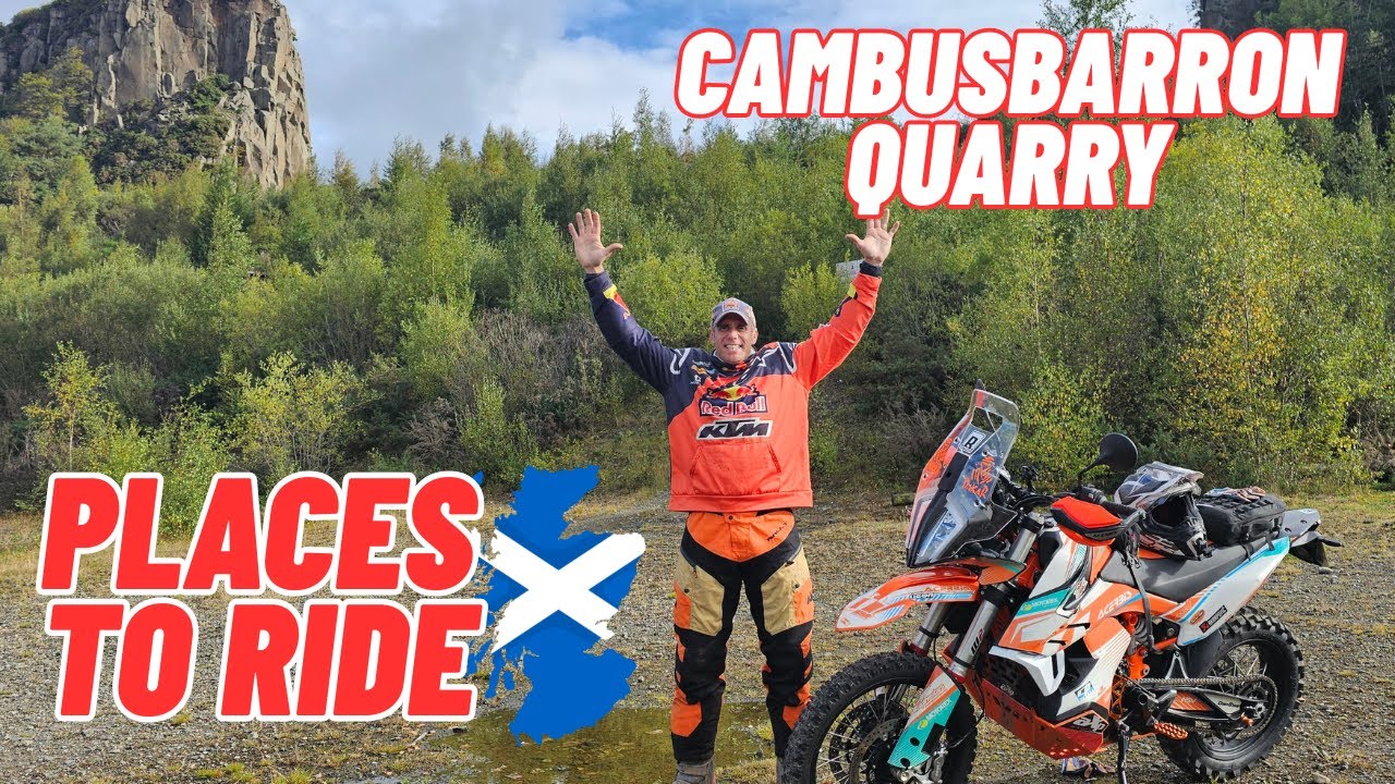 Where to ride dirt bikes in Scotland (Cambusbarron Quarry)