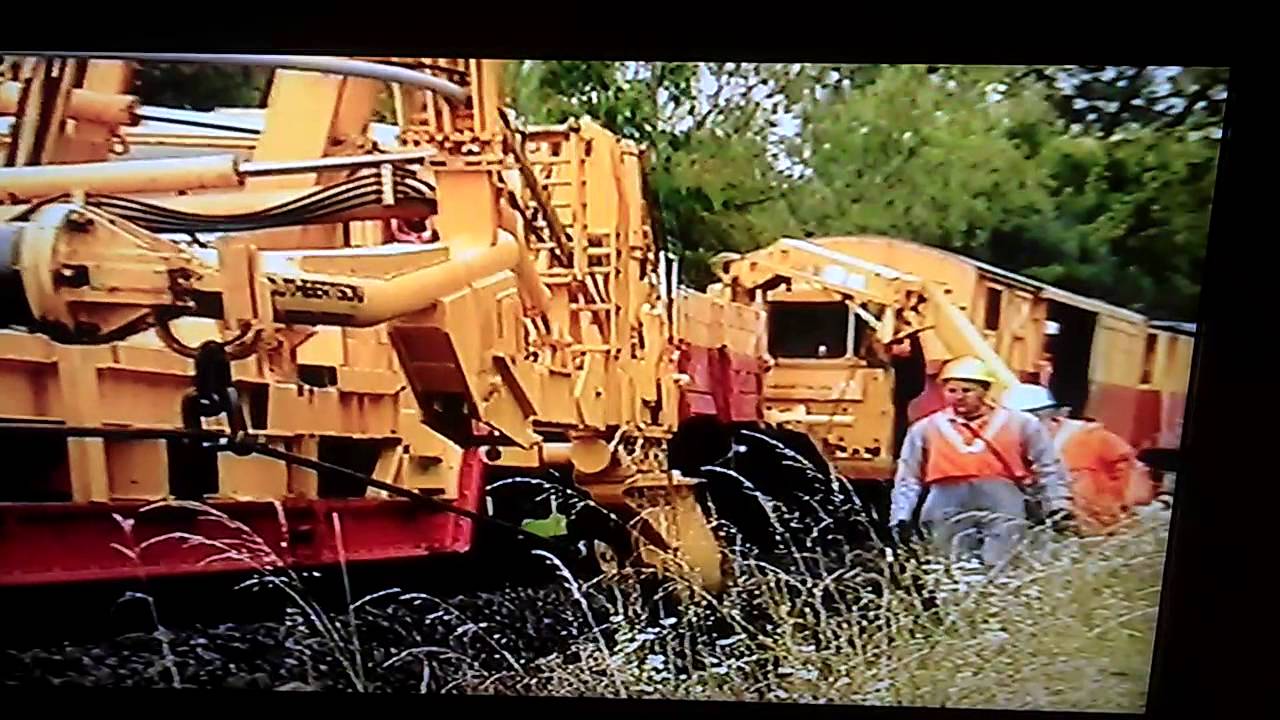Cuthbertson of Biggar Rail Mole Plough at work.