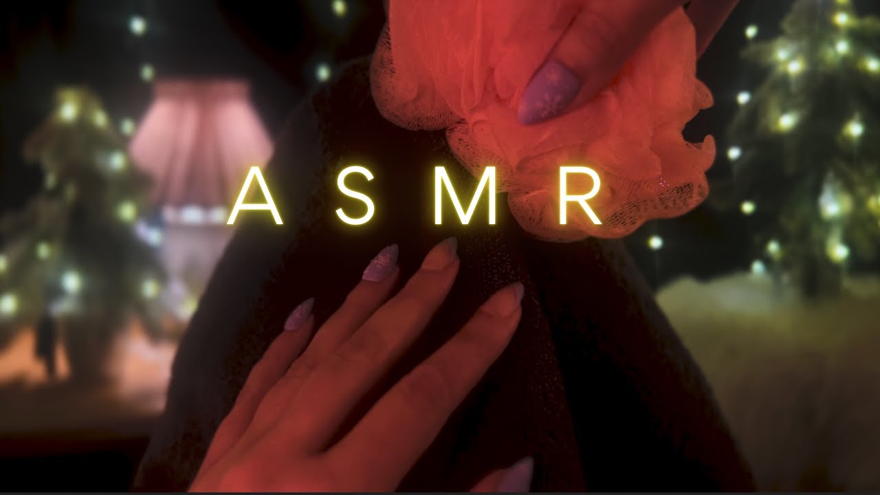ASMR ⎪10 Hr Sleep Sounds ~ Rain and Thunderstorm (Loofah and Towel Scratching) ⛈️💆🏼‍♀️