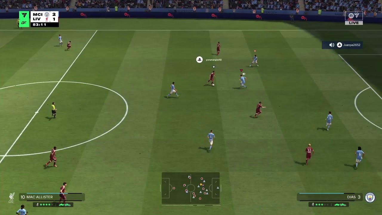 Manchester city vs Liverpool serie c