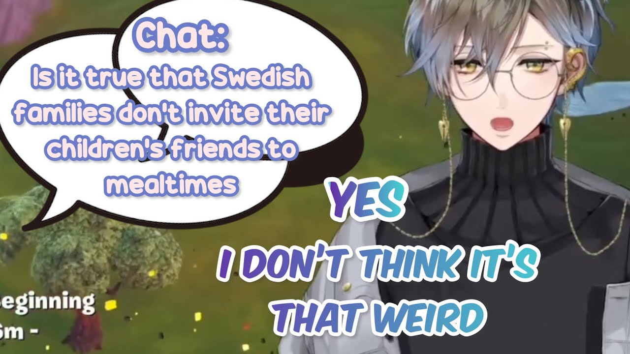 Ike Is it true that Swedish families don’t invite their children’s friends to mealtimes