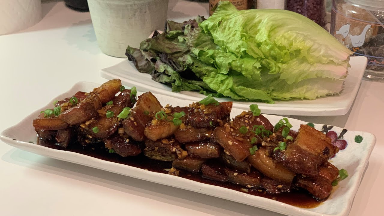 Honey Garlic Glazed Pork Belly
