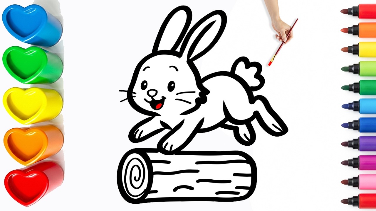🐰 Drawing and Coloring a Cute Rabbit | Easy Step By Step Tutorial #29