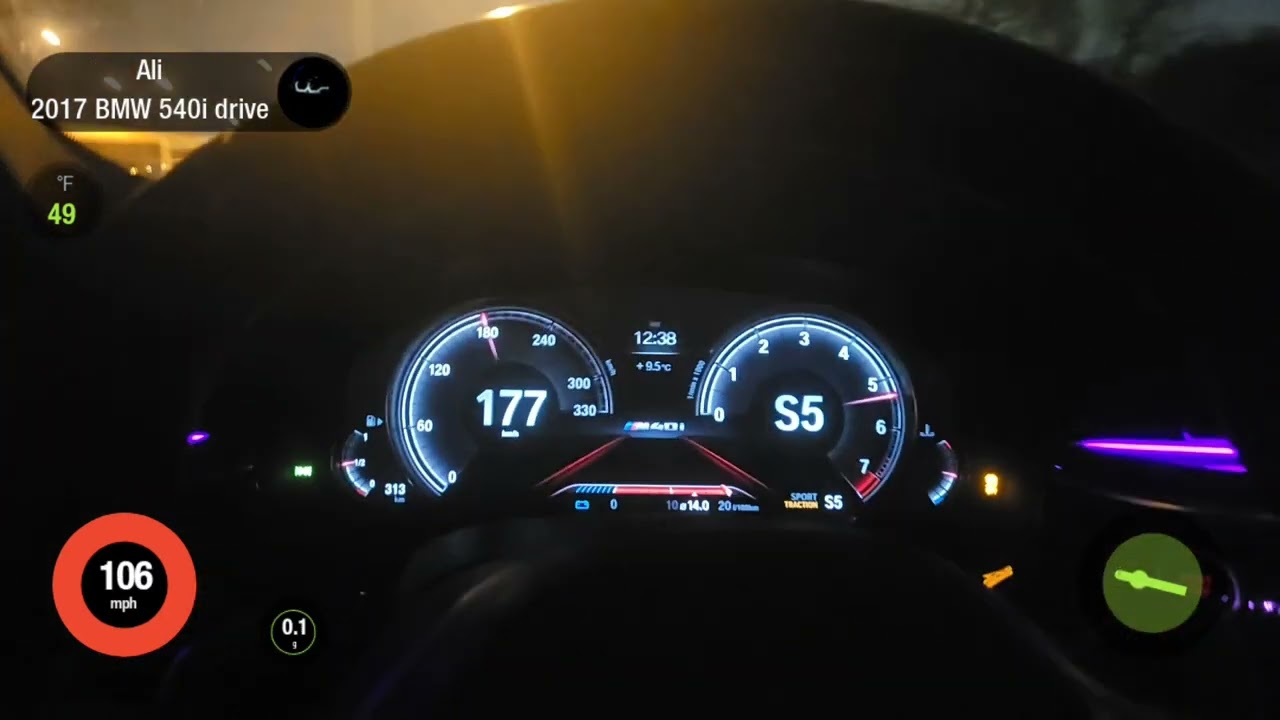 BMW 540i 700HP Stage 3 Hybrid turbo acceleration