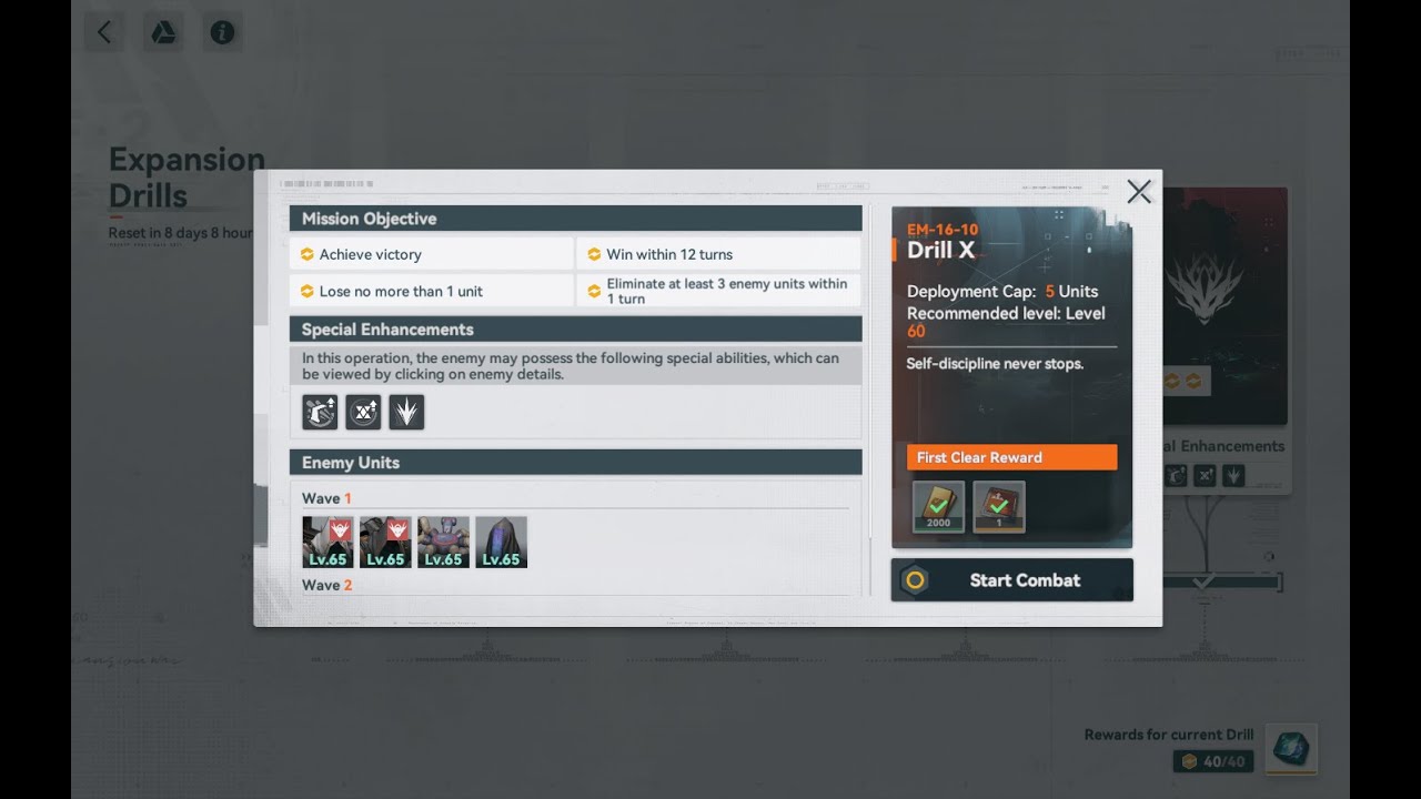 Girls Frontline 2: Exilium - Expansion Drill 10 | EM-16-10
