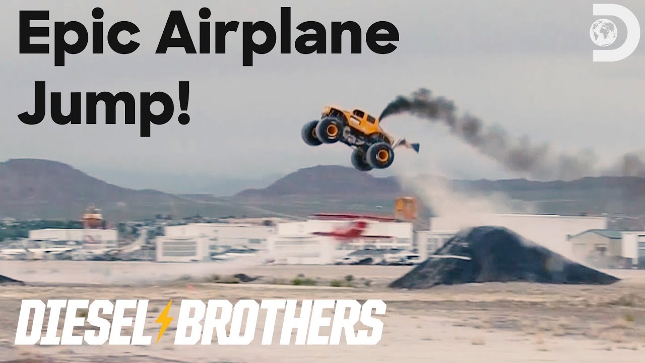 Heavy D's Epic Airplane Jump! | Diesel Brothers: Monster Jump LIVE